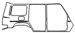 Rear Fender Kit pattern for the 2025 Mercedes Benz G-Class SUV