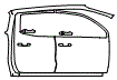 Rear Fender and Door Kit pattern for the 2026 GMC Canyon