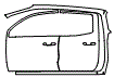 Rear Fender and Door Kit pattern for the 2026 GMC Canyon