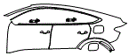 Door and Rear Fender Kit pattern for the 2027 Audi Q6 e-tron