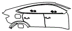 Door and Rear Fender Kit pattern for the 2027 Audi Q6 e-tron