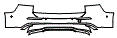 Rear Bumper Kit pattern for the 2025 Volvo V60 PHEV