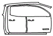 Rear Fender and Door Kit pattern for the 2026 GMC Canyon