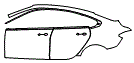 Door and Rear Fender Kit pattern for the 2027 BMW 2 Series