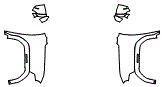 Full Fender and Mirror Kit pattern for the 2026 GMC Sierra EV