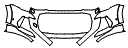 Bumper Kit pattern for the 2027 Audi RS Q8