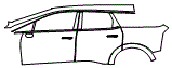 Door and Rear Fender Kit pattern for the 2027 Cadillac Optiq