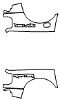 Outer Bed Panel Kit pattern for the 2026 Ford Ranger