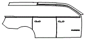 Door and Rear Fender Kit pattern for the 2027 Ford Expedition