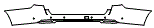 Rear Bumper Kit pattern for the 2026 GMC Yukon XL