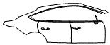 Door and Rear Fender Kit pattern for the 2027 Genesis G80