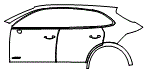 Door and Rear Fender Kit pattern for the 2026 Porsche Cayenne