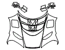 Full Hood and Mirror Kit pattern for the 2025 Mercedes Benz AMG ONE