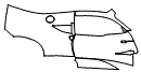Door and Rear Fender Kit pattern for the 2025 Mercedes Benz AMG ONE