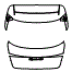 Trunk Lid Kit pattern for the 2025 Porsche Taycan