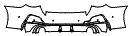 Rear Bumper Kit pattern for the 2027 BMW 4 Series