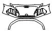 Bumper Kit pattern for the 2026 Audi RS3