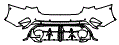 Rear Bumper Kit pattern for the 2026 Audi RS3