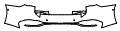 Rear Bumper Kit pattern for the 2025 Audi A5 (New Generation)