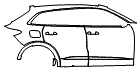 Door and Rear Fender Kit pattern for the 2026 Audi Q5