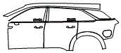 Door and Rear Fender Kit pattern for the 2026 Cadillac Escalade IQ