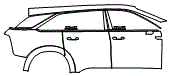 Door and Rear Fender Kit pattern for the 2026 Cadillac Escalade IQ