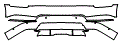 Rear Bumper Kit pattern for the 2026 Cadillac Escalade IQ