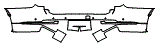 Rear Bumper Kit pattern for the 2026 Cadillac Escalade