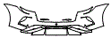 Rear Bumper Kit pattern for the 2025 Porsche Taycan