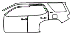 Door and Rear Fender Kit pattern for the 2026 Toyota 4Runner
