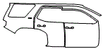 Door and Rear Fender Kit pattern for the 2026 Toyota 4Runner