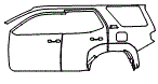 Door and Rear Fender Kit pattern for the 2026 Toyota 4Runner