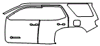 Door and Rear Fender Kit pattern for the 2026 Toyota 4Runner