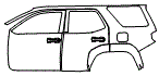 Door and Rear Fender Kit pattern for the 2026 Toyota 4Runner