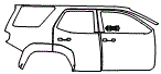 Door and Rear Fender Kit pattern for the 2026 Toyota 4Runner