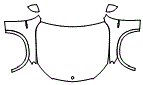 Full Hood, Fender and Mirror Kit pattern for the 2025 Mercedes Benz GLC Coupe