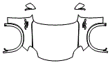 Full Hood, Fender and Mirror Kit pattern for the 2027 Maserati Grecale