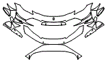 Bumper Kit pattern for the 2026 Ferrari 296 Challenge