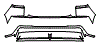 Rear Bumper Kit pattern for the 2026 Hyundai Ioniq 5 (US)