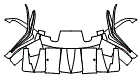Rear Bumper Kit pattern for the 2025 Bugatti Bolide