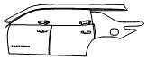 Door and Rear Fender Kit pattern for the 2027 Chevrolet Traverse