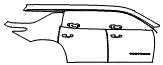 Door and Rear Fender Kit pattern for the 2027 Chevrolet Traverse
