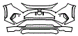 Bumper Kit pattern for the 2025 Toyota RAV4