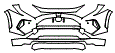 Bumper Kit pattern for the 2025 Toyota RAV4