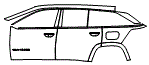 Door and Rear Fender Kit pattern for the 2025 Jeep Wagoneer S