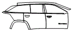 Door and Rear Fender Kit pattern for the 2025 Jeep Wagoneer S