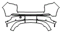 Rear Bumper Kit pattern for the 2025 Jeep Wagoneer S