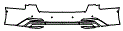 Rear Bumper Kit pattern for the 2024 Audi A6
