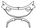 Bumper Kit pattern for the 2026 Lamborghini Temerario