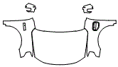 Full Hood, Fender and Mirror Kit pattern for the 2025 Ford F-150 Lightning